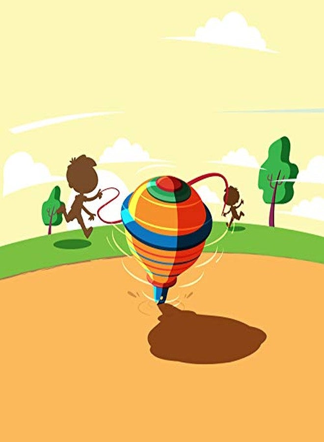 Funskool Games Spinning top | The Traditional Outdoor Games of India | 2 Traditional Wooden Spinning top | Outdoor and Indoor Toy | 1-2 Players | 6 & Above - Image 5